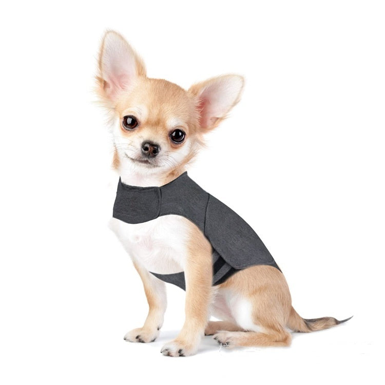 Comfortable Heather Gray Pet Clothing for Dogs and Cats, XXS-XXL Sizes