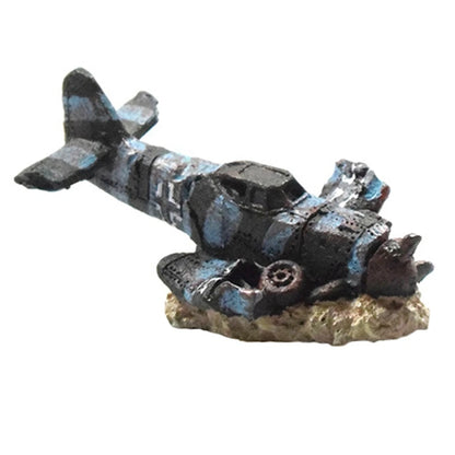 Small Aircraft Aquarium Decoration – Non-Toxic Resin Ornament