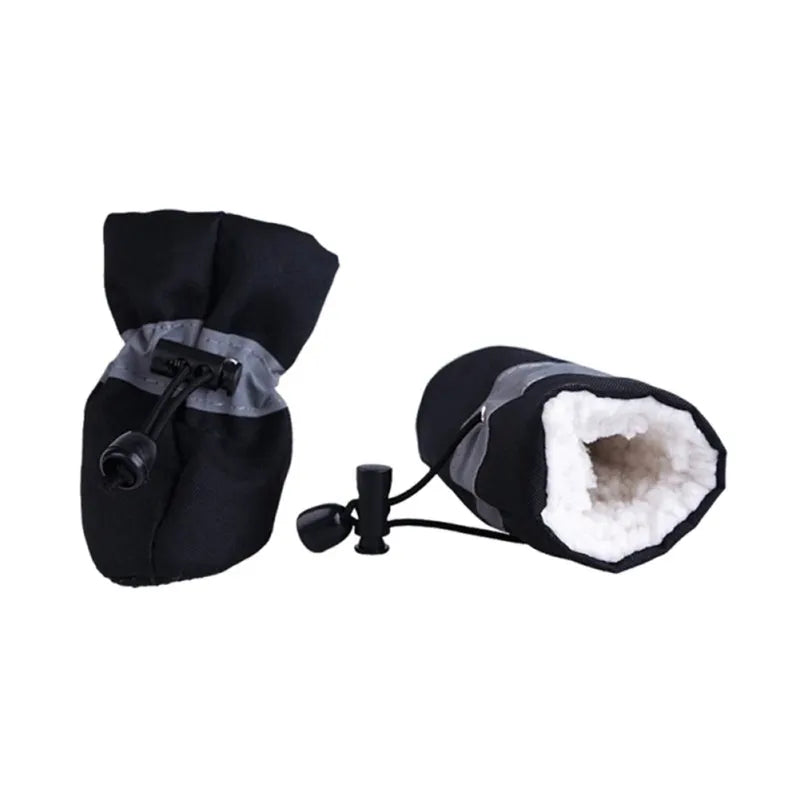 Waterproof Winter Dog Boots - Skid-Proof, Warm Linings and Reflective