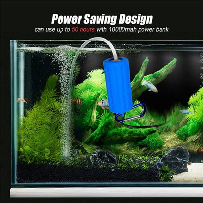 Ultra-Quiet USB-Powered Fish Tank Air Pump – Compact and Reliable