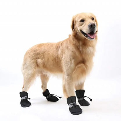 Waterproof Winter Dog Boots - Skid-Proof, Warm Linings and Reflective