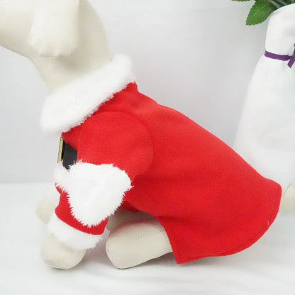 Festive Holiday Dog and Cat Cape - Adjustable Christmas Outfit for Pets