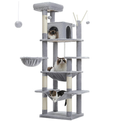 7 Layer Cat Tower with Scratching Post - Free Shipping