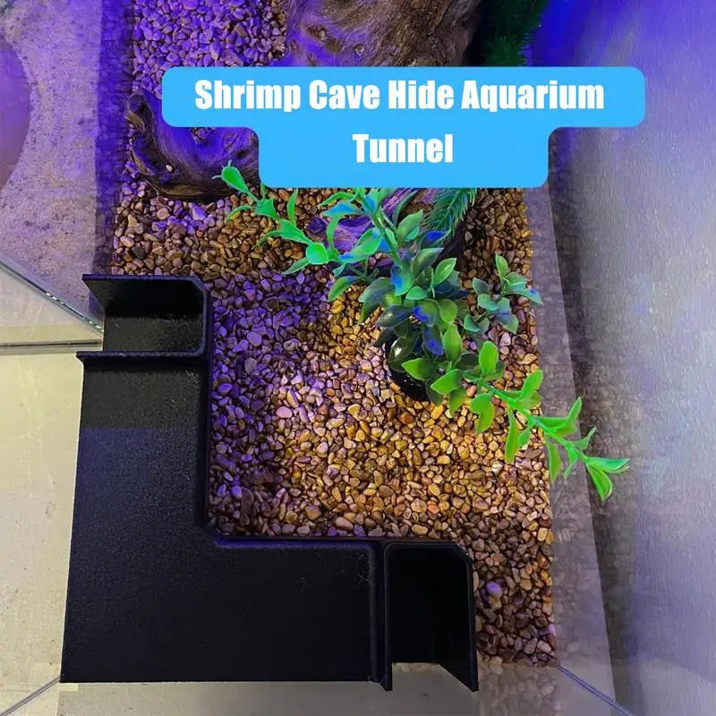 Aquarium Shrimp Cave – Durable PP Hideout for Fish Tanks with Natural Design