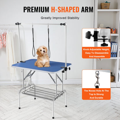 Adjustable Pet Grooming Table - Non-Slip, Foldable, Professional, 330 lbs Capacity