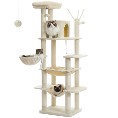 7 Layer Cat Tower with Scratching Post - Free Shipping