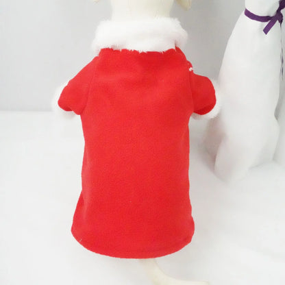 Festive Holiday Dog and Cat Cape - Adjustable Christmas Outfit for Pets