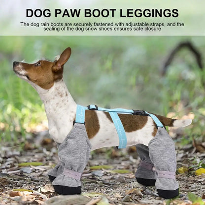 Waterproof Dog Boot Leggings - Adjustable Lightweight Paw Protection for Dogs