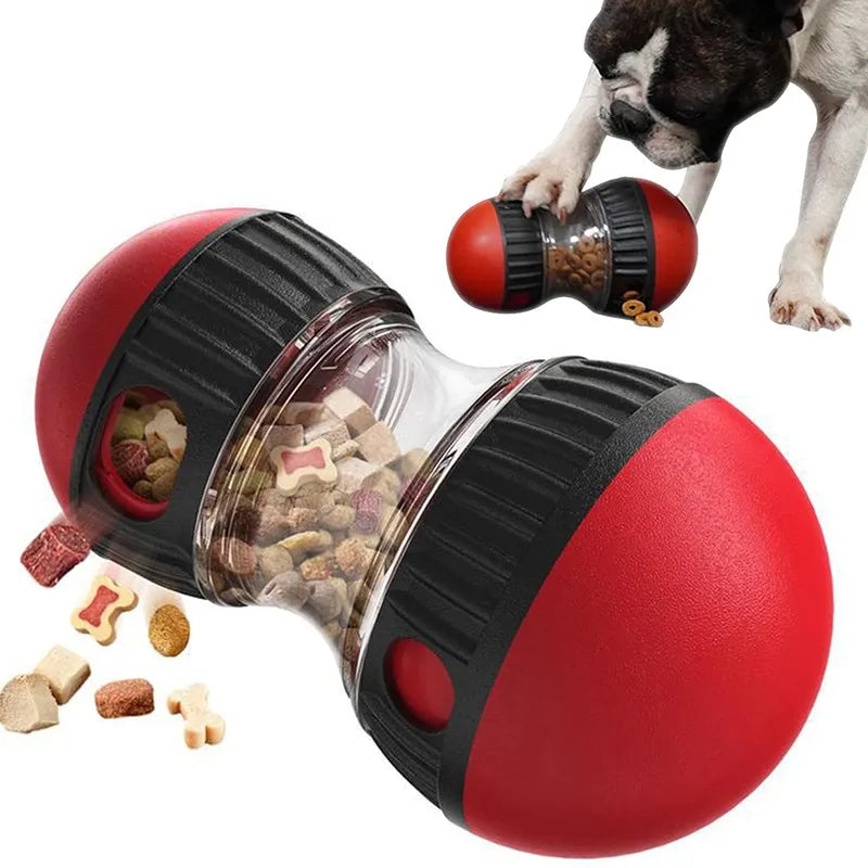 Interactive Dog Treat Dispenser - Durable, Adjustable, Slow Feeding Toy