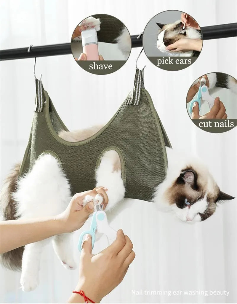 Dog and Cat Grooming Hammock - Durable, Breathable, Complete Kit