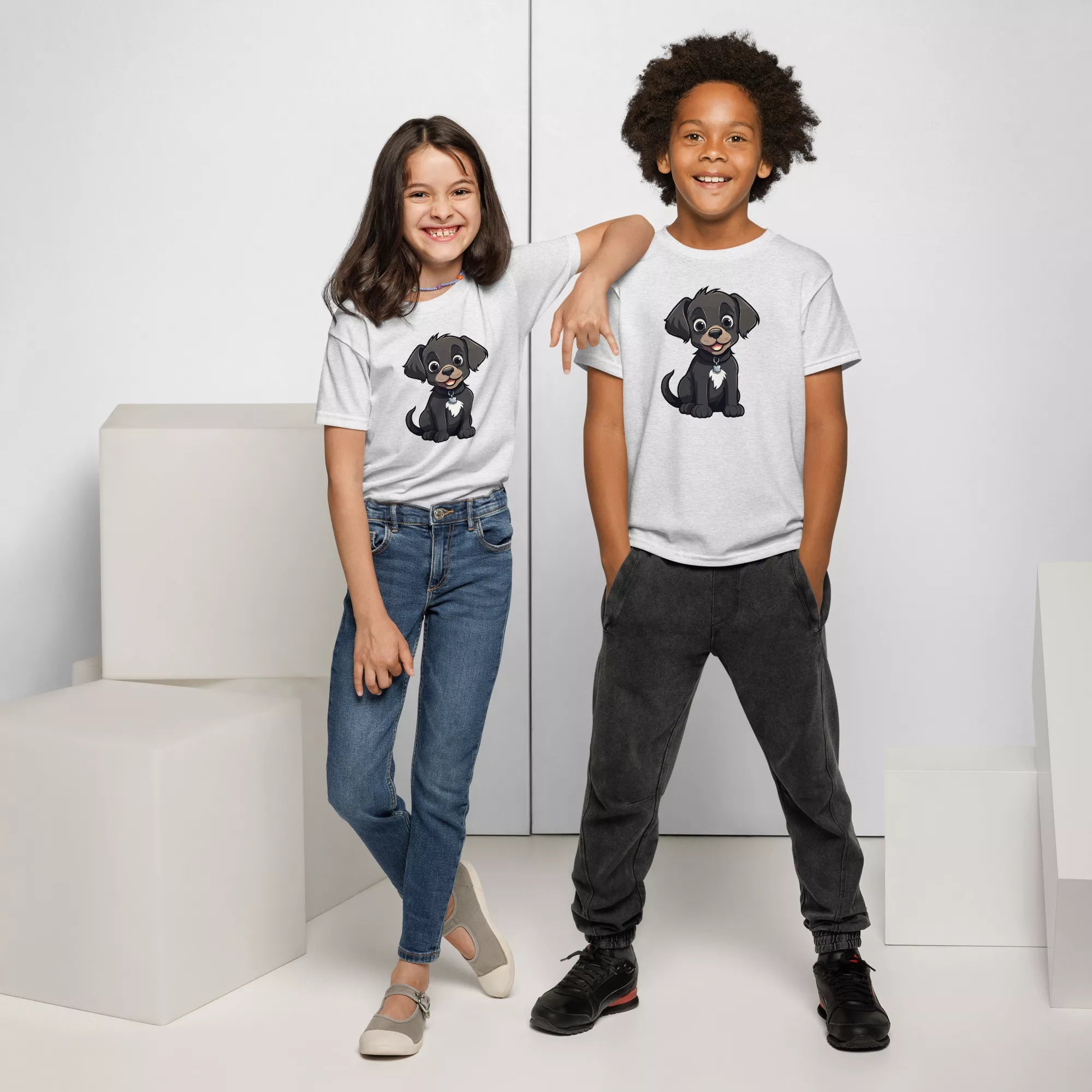 Cartoon Puppy - Youth Unisex Tee